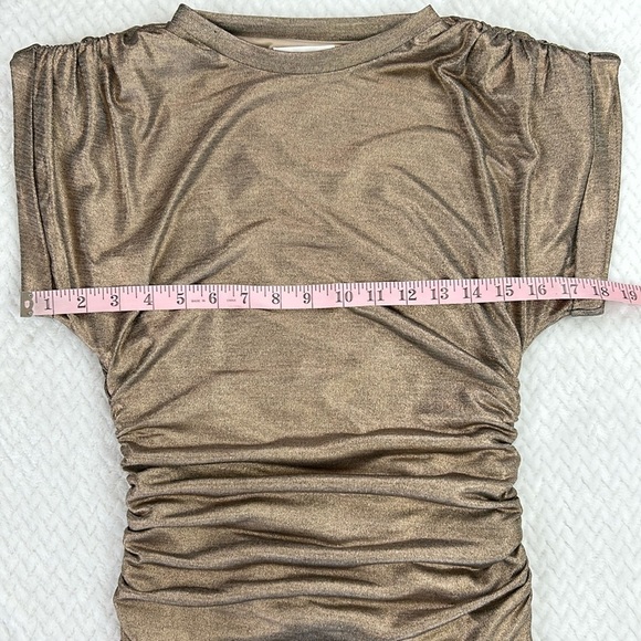 Lovers+Friends Gold Simmer Rosie Mini Dress - Picture 8 of 17